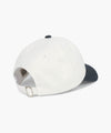 Marithé François Girbaud CLASSIC LOGO 6PANEL COLOR BLOCK CAP ivory
