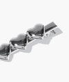 Marithé François Girbaud Regular Logo Heart Metal Hair Pin 2-Pack Silver