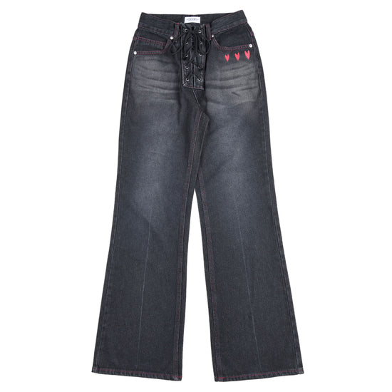 AEAE Heart Embroidery Jeans