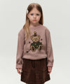 Marithé François Girbaud Kids Holiday Bear Knit Pullover