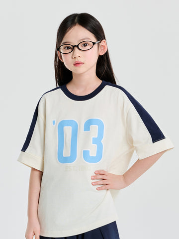 MLB Varsity Blocking Number Logo T-shirt