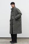 General Idea MAN Herringbone High Neck Duffle Coat [BLACK]