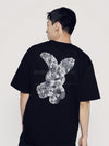 ADLV Bear Doll Fuzzy Rabbit Short Sleeve T-Shirt