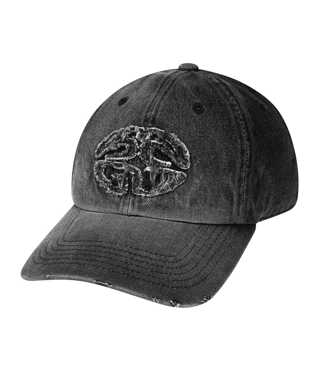 Mahagrid Raw Cut Denim Ball Cap