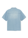 MLB Basic Small Logo Summer Tencel Short Sleeve Denim Shirt