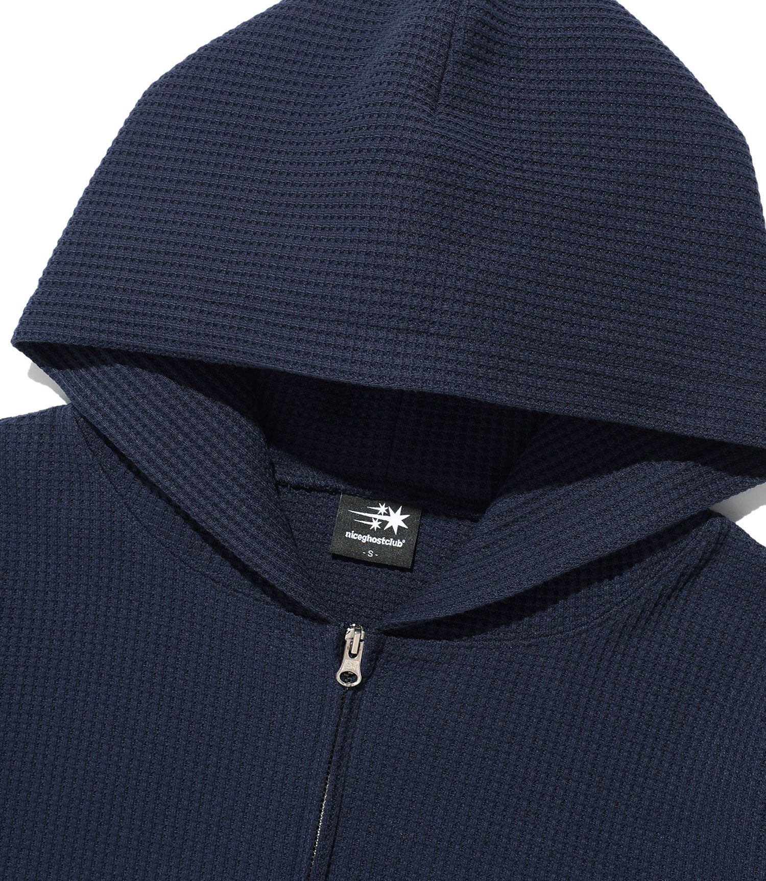 Nice Ghost Club The Girl Gang Waffle Hoodie Zip-Up