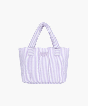 Marithé François Girbaud CLASSIC LOGO SEERSUCKER PADDING BAG purple