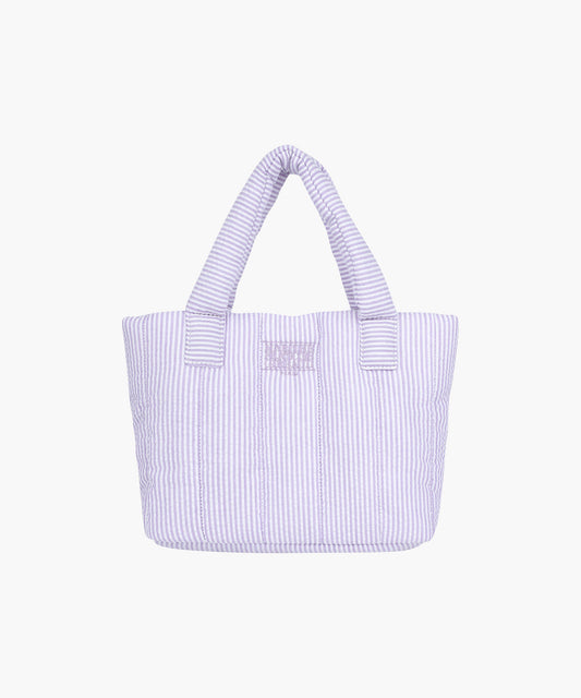 Marithé François Girbaud CLASSIC LOGO SEERSUCKER PADDING BAG purple