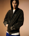 ADLV Basic Logo Waffle Washed Hoodie Zip Up