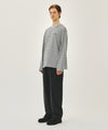 Marithé François Girbaud M HIGH STRAIGHT STRIPE DENIM PANTS BLUE