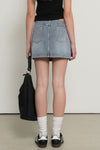 General Idea WOMAN Washed Denim Mini Skirt