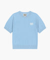 Marithé François Girbaud W SMALL CLASSIC LOGO HALF KNIT PULLOVER heather gray
