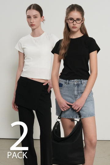 General Idea [2PACK] WOMAN SOFT SLIM FIT T-SHIRT [6COL]