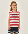 Marithé François Girbaud Kids Marine Stripe Sleeveless