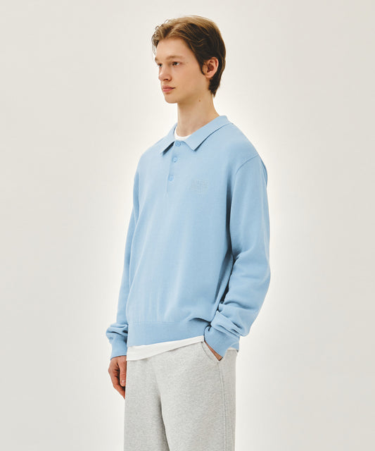 Marithé François Girbaud SMALL CLASSIC LOGO COLLAR KNIT