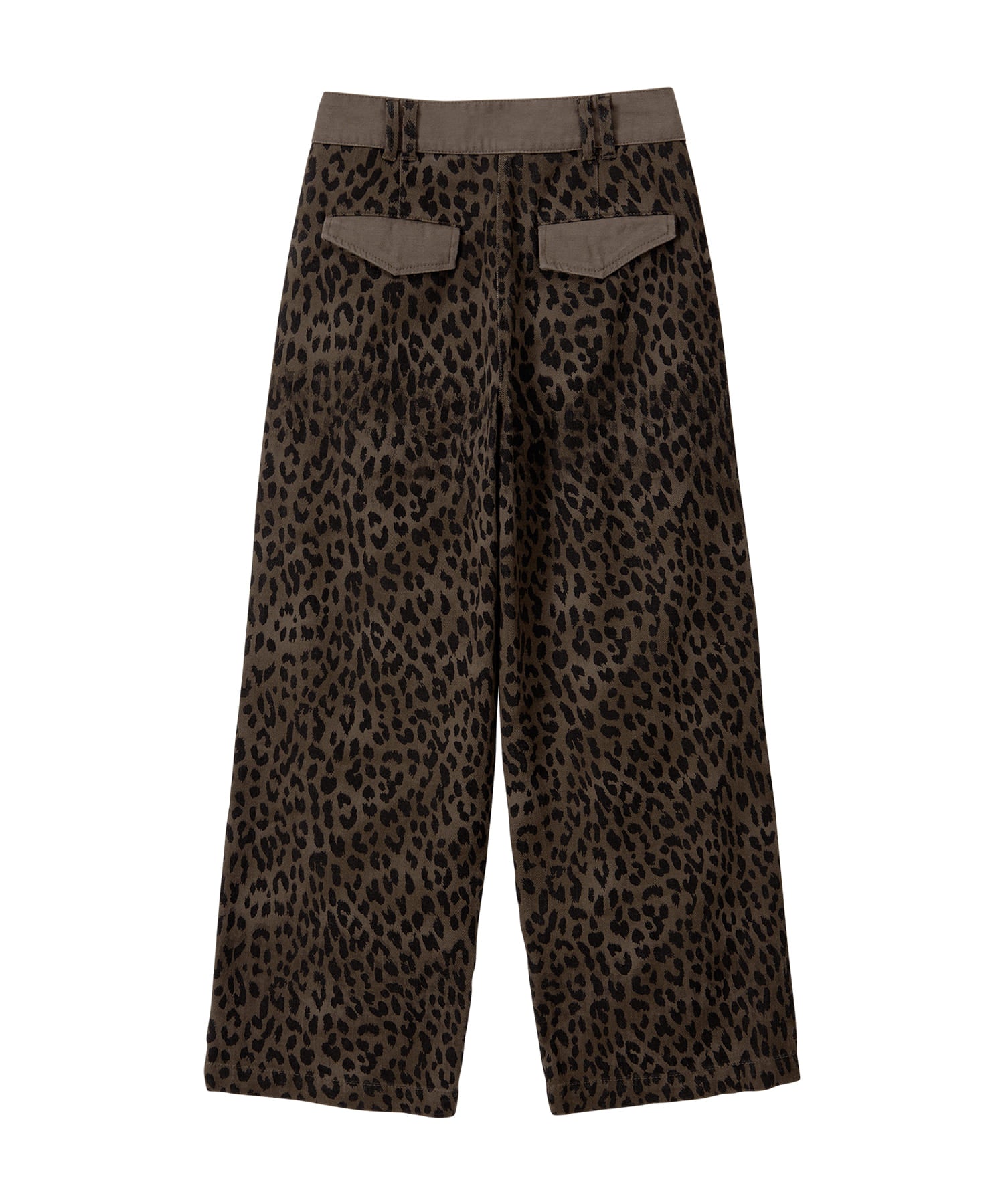 Bitter Cells Demi Pintuck Wide Pants - Leopard