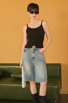 General Idea WOMAN Wide Bermuda Denim Pants