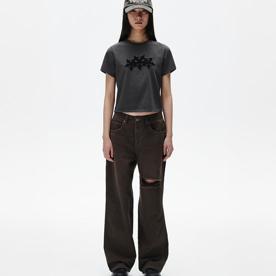 Mahagrid Cut Off Cross Star Tee