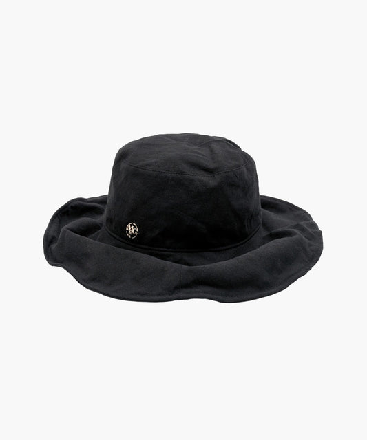 Marithé François Girbaud W Circle Logo Wide Bucket Hat