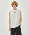 Marithé François Girbaud SORONA COOL SMALL CLASSIC LOGO SLEEVELESS light heather gray