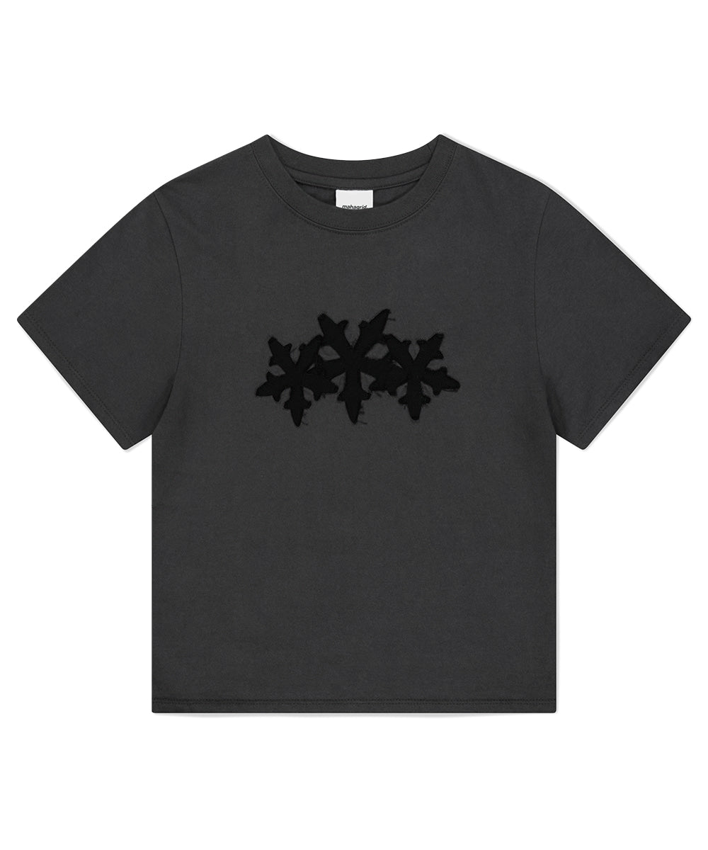 Mahagrid Cut Off Cross Star Tee