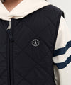 Marithé François Girbaud Kids Classic Logo Reversible Fleece Vest Light Purple