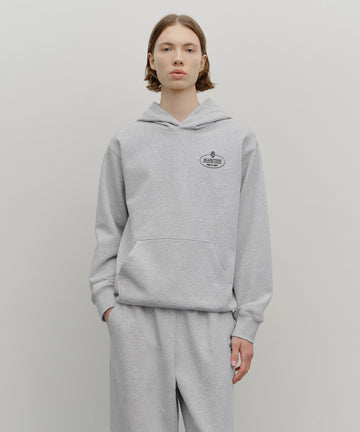 Marithé François Girbaud Crown Crest Symbol Hoodie (Brushed) Heather Gray