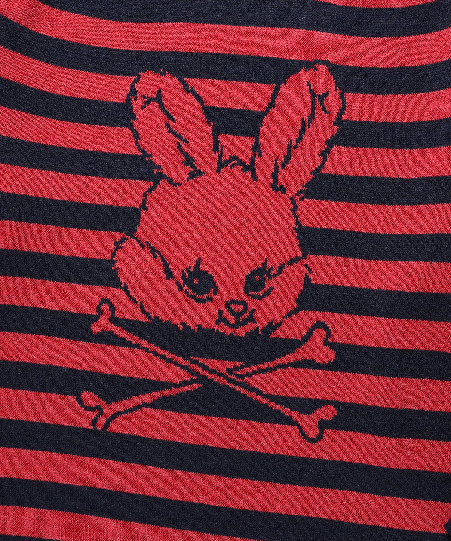 Nice Ghost Club Skull Rabbit Stripe Knit