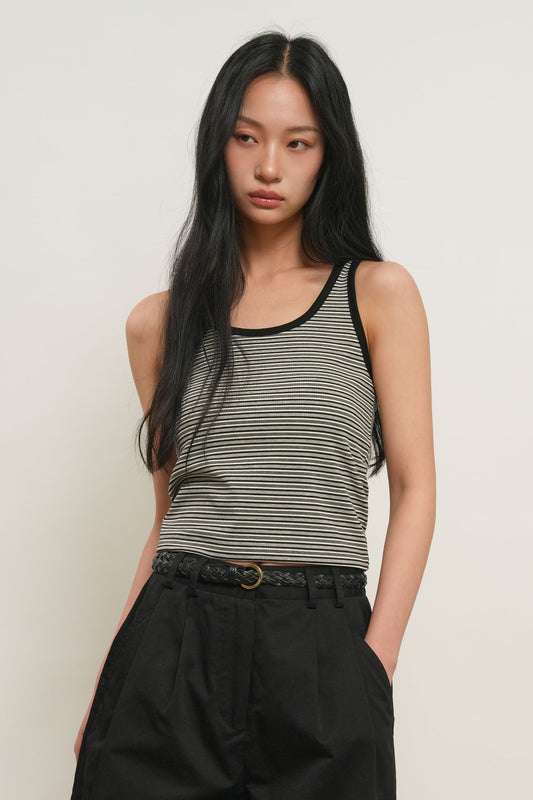 General Idea WOMAN Multi Stripe U-Neck Sleeveless