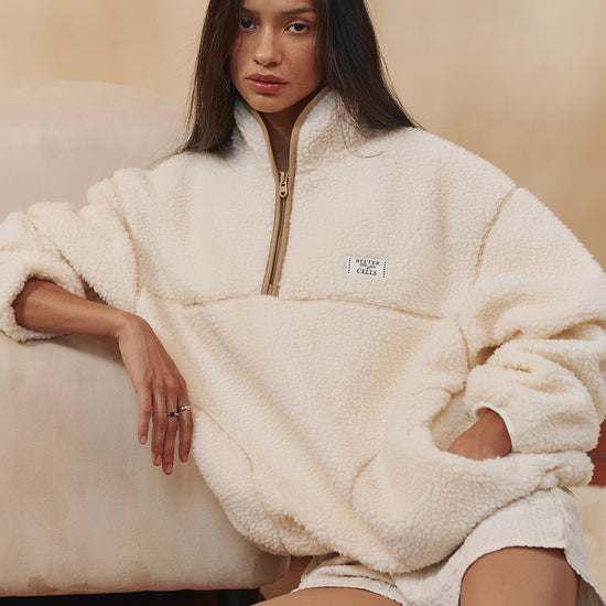 Bitter Cells Poddy Fleece Half Zip Up