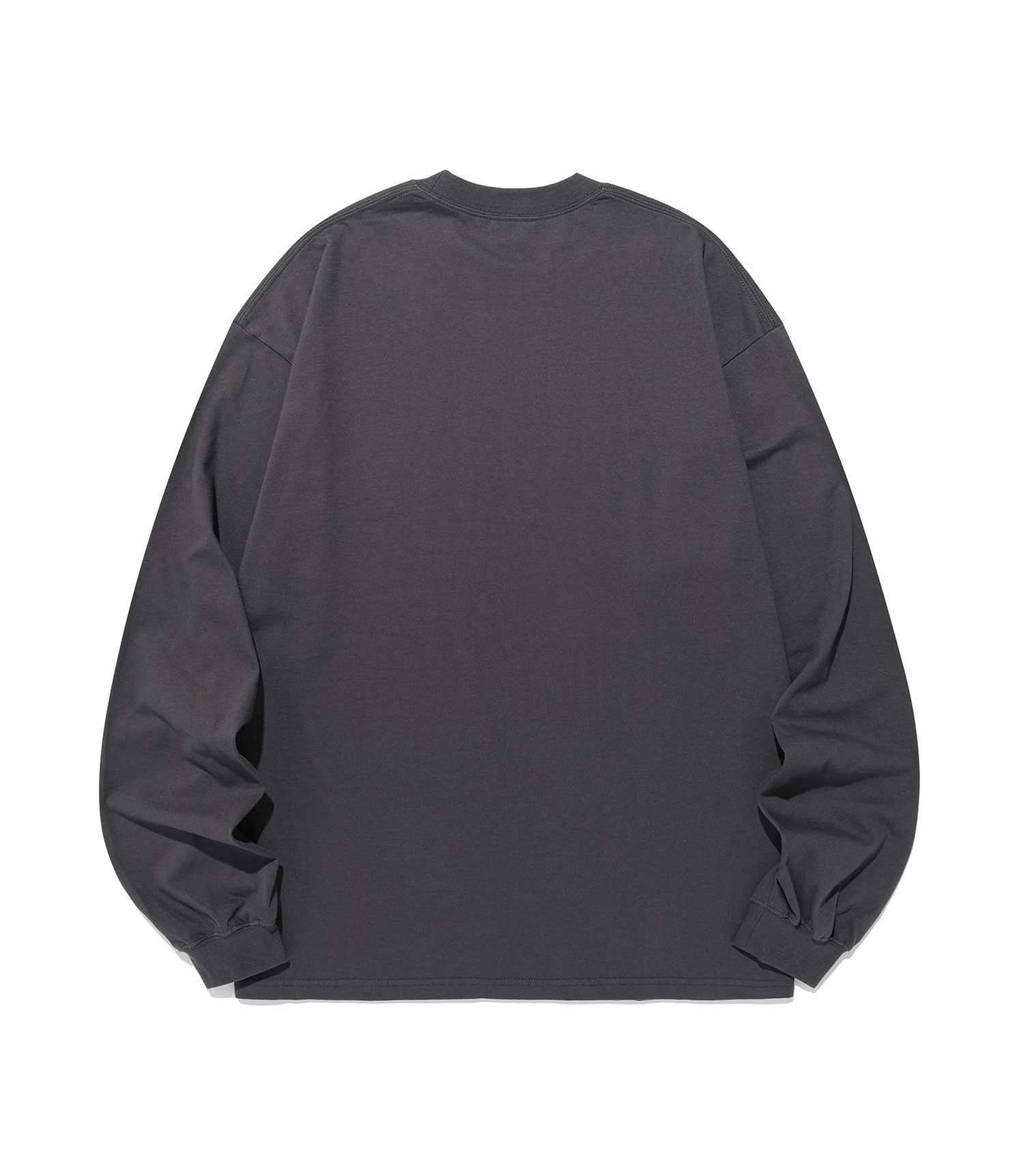 Nice Ghost Club Little Devil Girl Drawing Big Big Long Sleeve Tee [Charcoal]