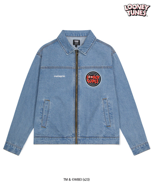 Mahagrid Rockstar Bunny Denim Jacket Blue