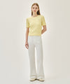 Marithé François Girbaud W CABLE HALF KNIT PULLOVER