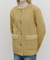 Marithé François Girbaud W Reversible Shearling Jacket Beige