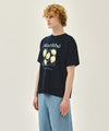 Marithé François Girbaud AEROCOOL LEMON GRAPHIC TEE navy