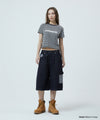 Mahagrid Bermuda Check Pocket Denim Short [Indigo]