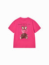 ADLV Woman Rabbit Bear Doll Logo Short Sleeve T-Shirt