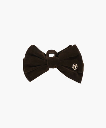 Marithé François Girbaud Circle Logo Velvet Hair Clip