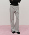 Marithé François Girbaud W Lace Point Boots Cut Sweat Pants Heather Gray