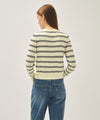Marithé François Girbaud W STRIPE KNIT CARDIGAN