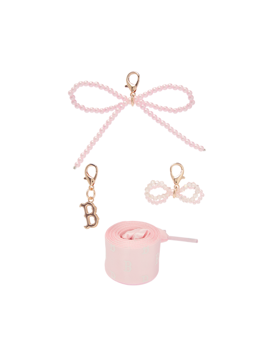 MLB Team Logo Pearl Ribbon Shoelace Set