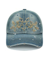 Mahagrid Washed Denim Cross Star Cap [Blue]