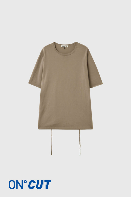 General Idea WOMAN Temperature-Cut Cool Relaxed-Fit Knit T-Shirt [TAUPE]
