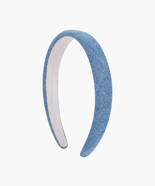 Marithé François Girbaud Regular Logo Slim Denim Hairband