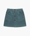 Marithé François Girbaud Kids W Eiffel Label Corduroy Mini Skirt Dark Blue