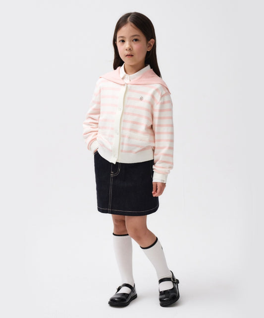 Marithé François Girbaud Kids W Raw Denim Skirt Dark Blue