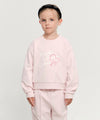 Marithé François Girbaud Kids Hand Writing Logo Crop Sweatshirt Light Pink