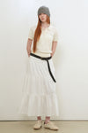 General Idea WOMAN Airy Essential Collar Half Knit