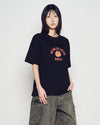 ADLV Bear Doll Hug Brown Line Friends Short Sleeve T-Shirt