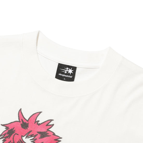 Nice Ghost Club Motorcycle Blue Boy Big Big Tee [White]